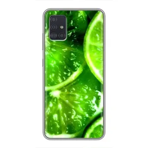 Чехол с изображением вкусной еды для Samsung Galaxy A51 5G (A516) (Яркий ЛАЙМ)