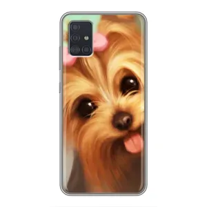 Чехол (ТПУ) Милые собачки для Samsung Galaxy A51 5G (A516) (Йоршенский терьер)