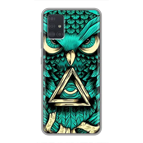 Чехол с рисунком «Зеленая сова» для Samsung Galaxy A51 5G (A516) Чехол с рисунком «Зеленая сова» для Samsung Galaxy A51 5G (A516)