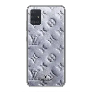 Текстурный Чехол Louis Vuitton для Самсунг Галакси А51 (Белый ЛВ)