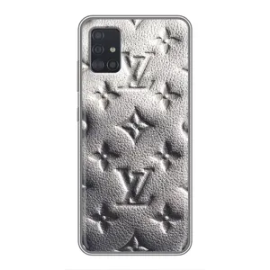 Текстурный Чехол Louis Vuitton для Самсунг Галакси А51 (Бежевый ЛВ)