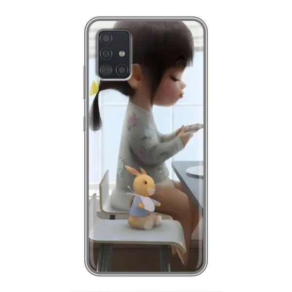 Чехол с рисунком «Девочка с игрушкой» для Samsung Galaxy A51 (A515) Чехол с рисунком «Девочка с игрушкой» для Samsung Galaxy A51 (A515)