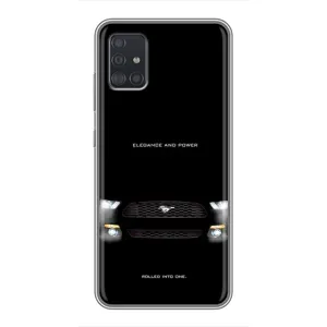 Чехлы с тематикой "Крутые машины" на Samsung Galaxy A51 (A515) (Черный Land Rover)