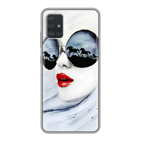 Чехол с рисунком «Любительница коней» для Samsung Galaxy A51 (A515)