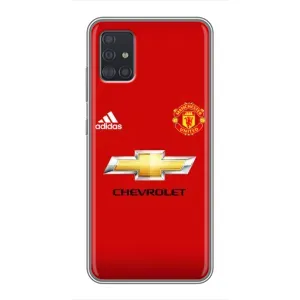 Силиконовые Чехлы принт Футбол на Samsung Galaxy A51 (A515) (Man United)