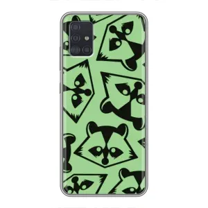Силиконовый Чехол с Енотами на Samsung Galaxy A51 (A515) (Мордочки Енота)