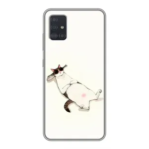 Чехол на тематику: Коты для Samsung Galaxy A51 (A515) (Отдых)
