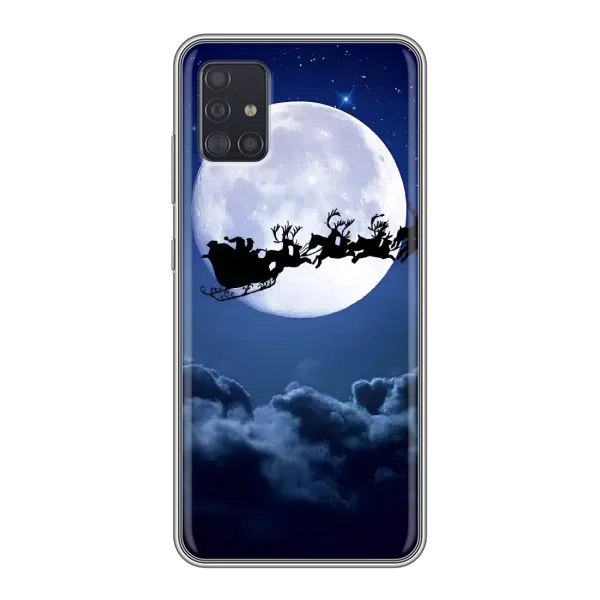 Чехол с рисунком «Санта - луна» для Samsung Galaxy A51 (A515)