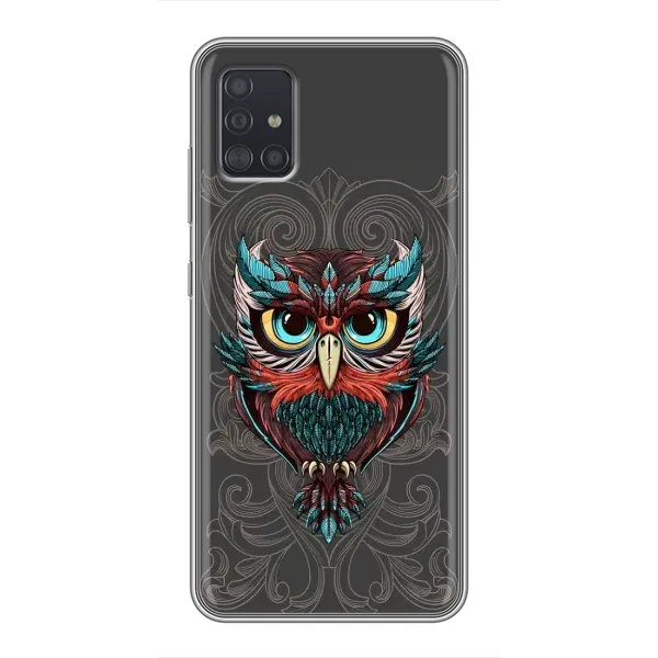 Чехол с рисунком «Сова на сером» для Samsung Galaxy A51 (A515) Чехол с рисунком «Сова на сером» для Samsung Galaxy A51 (A515)