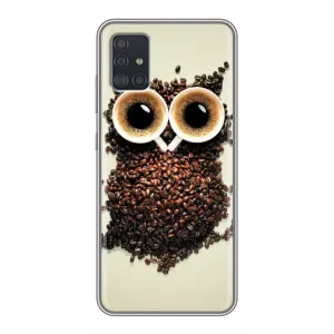 Чехлы с принтом СОВЫ для Samsung Galaxy A51 (A515) (Сова с зерен кофе)