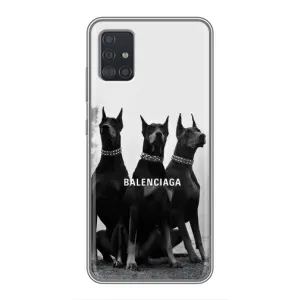 Чехол ДОБЕРМАН для Samsung Galaxy A51 (A515) (Три добермана)