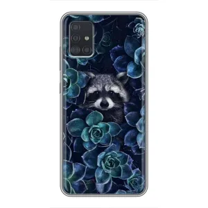 Силиконовый Чехол с Енотами на Samsung Galaxy A51 (A515) (В цветах)