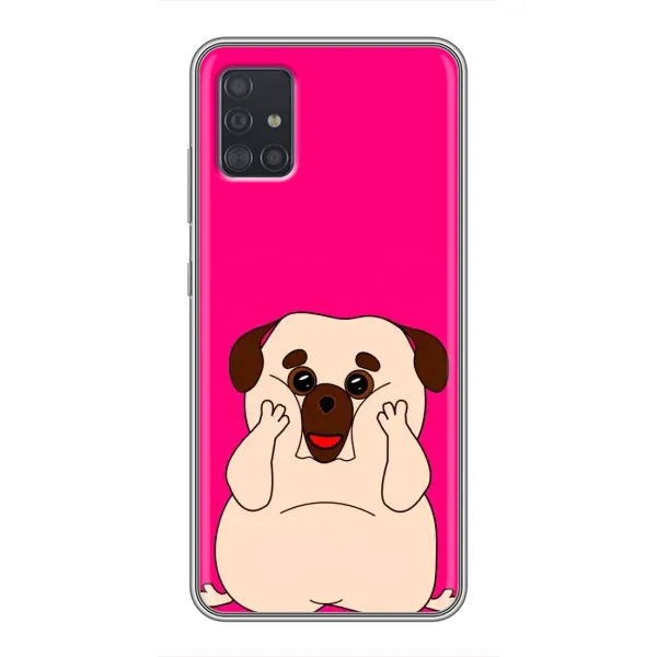 Чехол с рисунком «Веселый Мопсик» для Samsung Galaxy A51 (A515) Чехол с рисунком «Веселый Мопсик» для Samsung Galaxy A51 (A515)