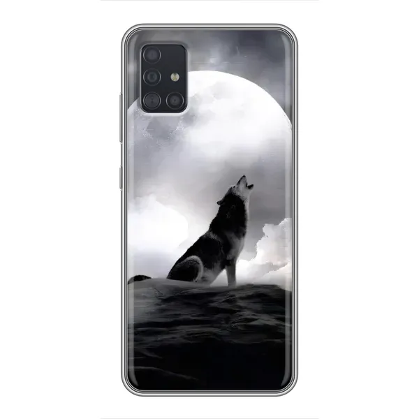 Чехол с рисунком «Волк и луна» для Samsung Galaxy A51 (A515) Чехол с рисунком «Волк и луна» для Samsung Galaxy A51 (A515)