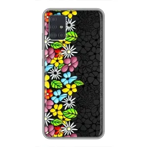 Чехол с Цветами для Samsung Galaxy A51 (A515) (Яркие цветы)