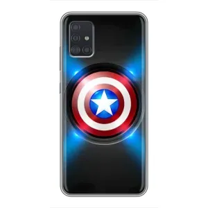 Чехол с Щитом Капитана Америки на Samsung Galaxy A51 (A515) (Яркий Щит Капитана)