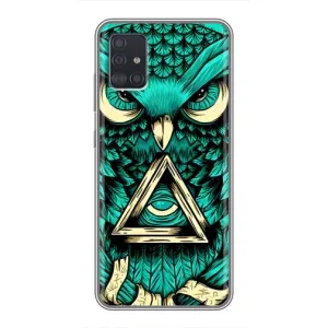 Чехлы с принтом СОВЫ для Samsung Galaxy A51 (A515) (Зеленая сова)