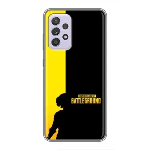 Чехол (TPU) с картинкой "Лого Пабг" на Самсунг Галакси А52 (5G) (Battlegrounds)