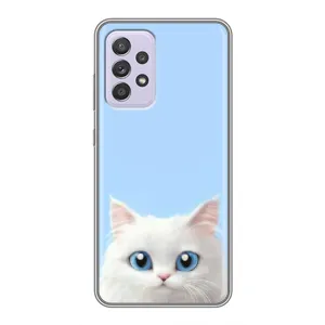 Чехол на тематику: Коты для Samsung Galaxy A52 5G (A526) (Белый кот)