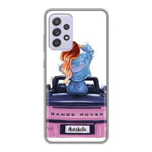 Силіконовый Чохол на Samsung Galaxy A52 5G (A526) з картинкой Модных девушек (Дівчина на машині)