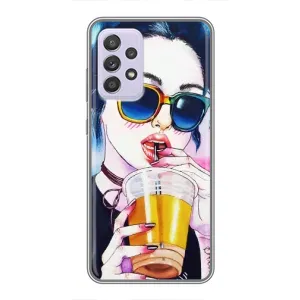 Чохол з картинкою Модні Дівчата Samsung Galaxy A52 5G (A526) (Дівчина з коктейлем)