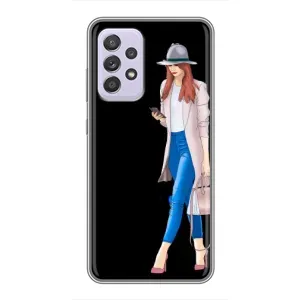 Чохол з картинкою Модні Дівчата Samsung Galaxy A52 5G (A526) (Дівчина з телефоном)