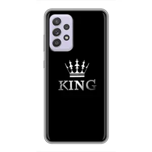 Чехол (Корона на чёрном фоне) для Самсунг Галакси А52 (5G) (KING)