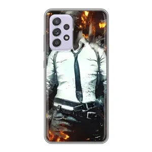 Силиконовый чехол с картинкой "Герой Pubg" на Samsung Galaxy A52 5G (A526) (Man Пубг)