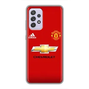 Силиконовые Чехлы принт Футбол на Samsung Galaxy A52 5G (A526) (Man United)