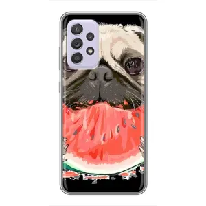 Чехол (ТПУ) Милые собачки для Samsung Galaxy A52 5G (A526) (Смешной Мопс)
