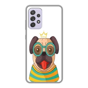 Бампер для Samsung Galaxy A52 5G (A526) с картинкой "Песики" (Собака Король)