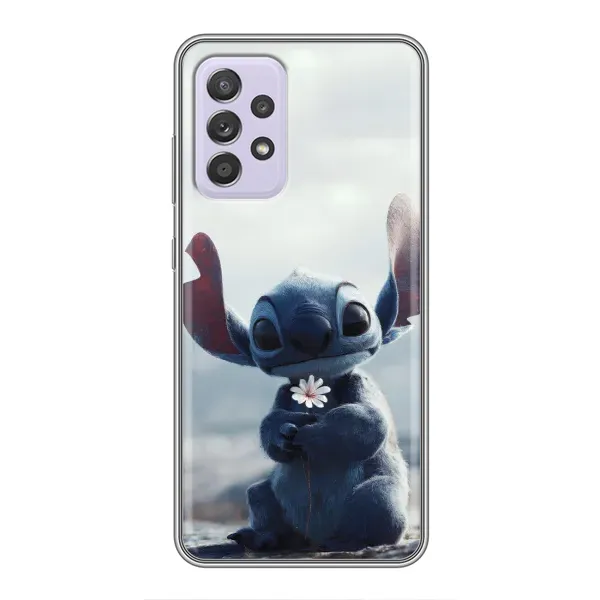 Чехол с рисунком «Стич с цветочком» для Samsung Galaxy A52 5G (A526) Чехол с рисунком «Стич с цветочком» для Samsung Galaxy A52 5G (A526)