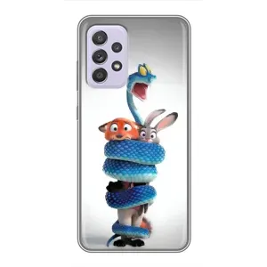 Силиконовый чехол с принтом Зоотрополіс для Samsung Galaxy A52 5G (A526) (Змея Зоо)