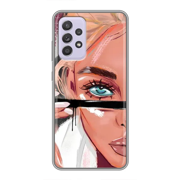 Чехол с рисунком «Девушка и ресницы» для Samsung Galaxy A52