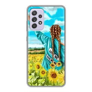 Чохол Стильні дівчата на Samsung Galaxy A52 (Дівчина на полі)