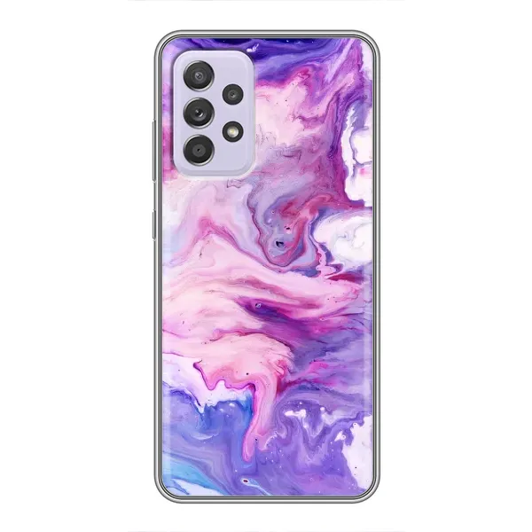 Чехол с рисунком «Фиолетовый мрамор» для Samsung Galaxy A52 Чехол с рисунком «Фиолетовый мрамор» для Samsung Galaxy A52