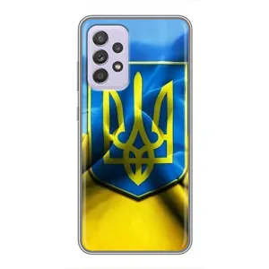 Чехол с картинкой (Патриотический ГЕРБ) на Samsung Galaxy A52 (Герб и Флаг Украины)