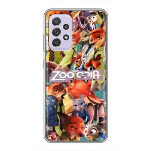 Силиконовый чехол с принтом Зоотрополіс для Samsung Galaxy A52 (Коллаж героев)