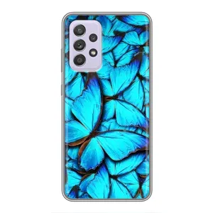 Силиконовый бампер с картинкой животных для Samsung Galaxy A52 (Крылья бабочек)
