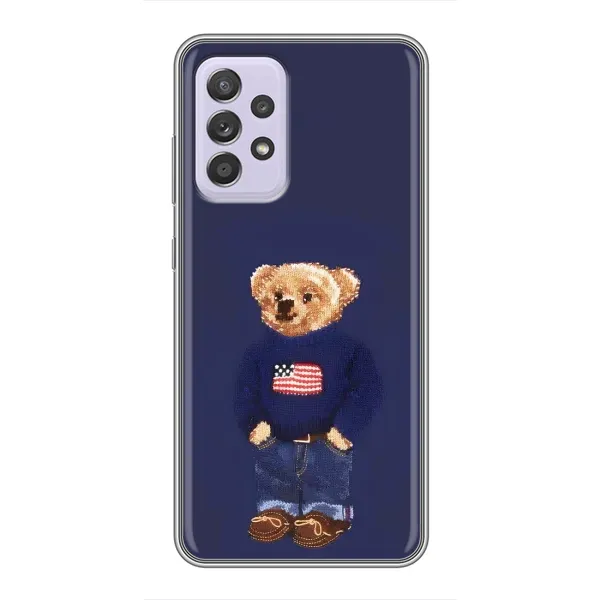 Чехол с рисунком «Мишка USA» для Samsung Galaxy A52 Чехол с рисунком «Мишка USA» для Samsung Galaxy A52