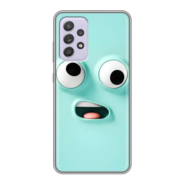 Чехол с рисунком «Забавное мятное лицо» для Samsung Galaxy A52 Чехол с рисунком «Забавное мятное лицо» для Samsung Galaxy A52