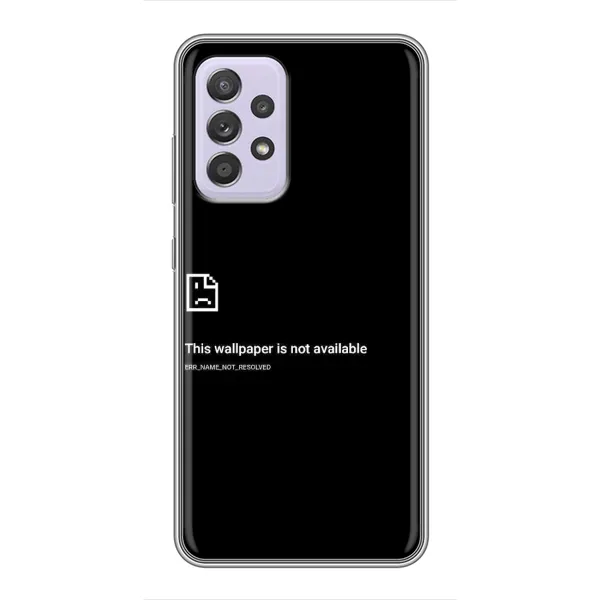 Чехол с рисунком «Ошибка» для Samsung Galaxy A52 Чехол с рисунком «Ошибка» для Samsung Galaxy A52