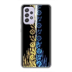 Силиконовый Чехол на Samsung Galaxy A52 (Патриотическая вышиванка)