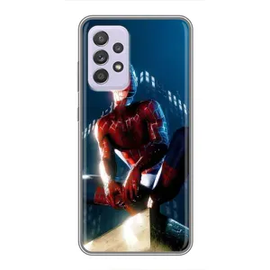 Чехол Супергерой Человека Паука на Samsung Galaxy A52 (Паук на доме)
