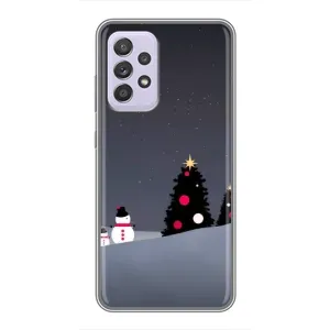 Чехлы на Новый Год Samsung Galaxy A52 (Снеговички)
