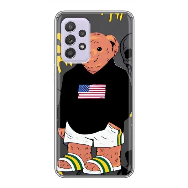 Чехол с рисунком «Teddy USA» для Samsung Galaxy A52 Чехол с рисунком «Teddy USA» для Samsung Galaxy A52