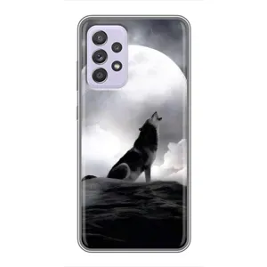 Чохол з Вовком на Samsung Galaxy A52 (Вовк і місяць)