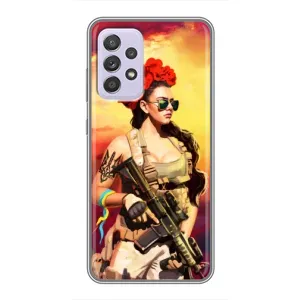 ЗСУ Чехлы (TPU) для Samsung Galaxy A52 (Женщина солдат)
