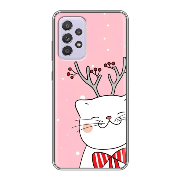 Чехол с рисунком «Зимний кот» для Samsung Galaxy A52 Чехол с рисунком «Зимний кот» для Samsung Galaxy A52