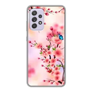 Чехол с принтом САКУРЫ на Samsung Galaxy A52s 5G (A528) (Бабочки на сакуре)